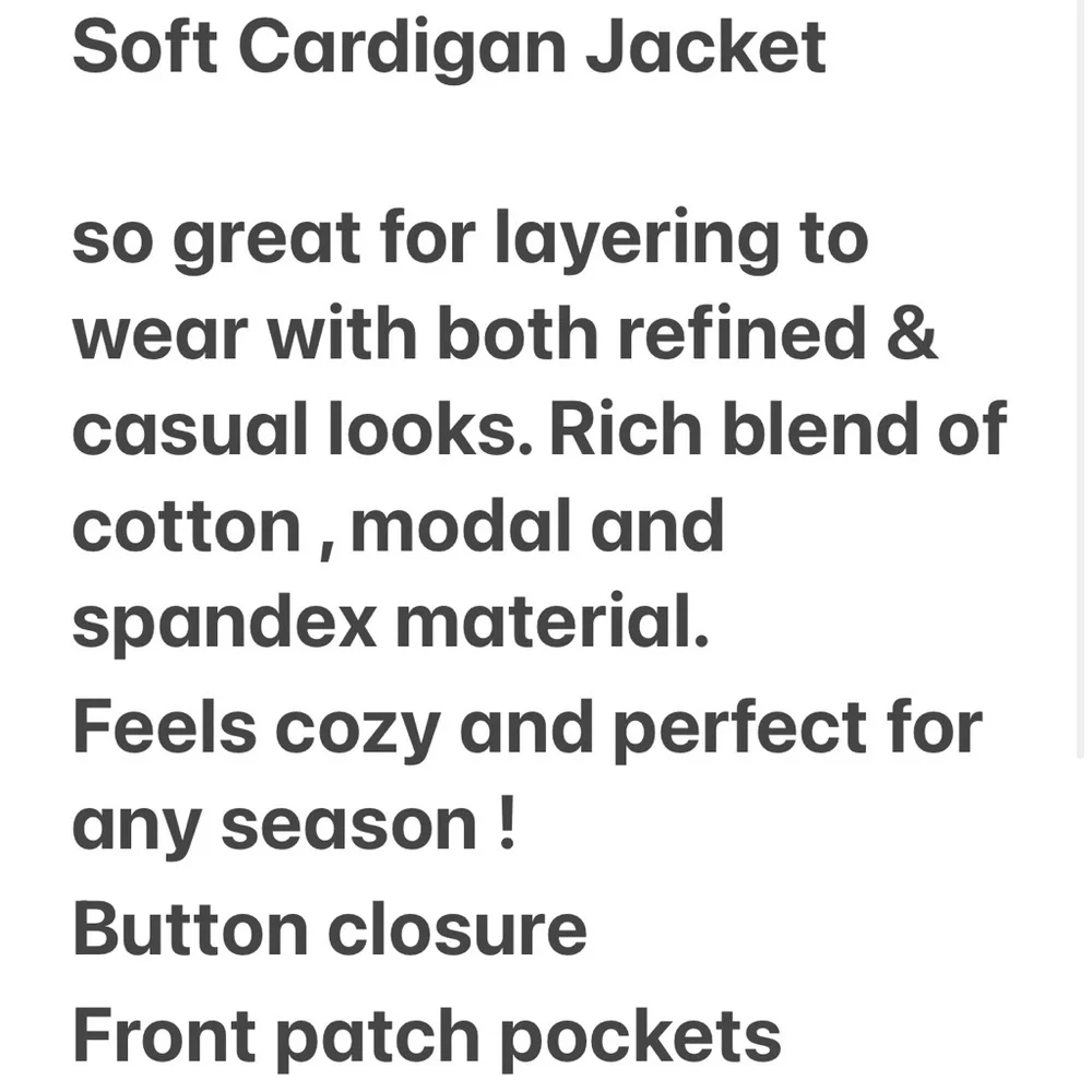 J Jill Cardigan Lightweight Neutral Pop Over Jumper Duster Black Size Large